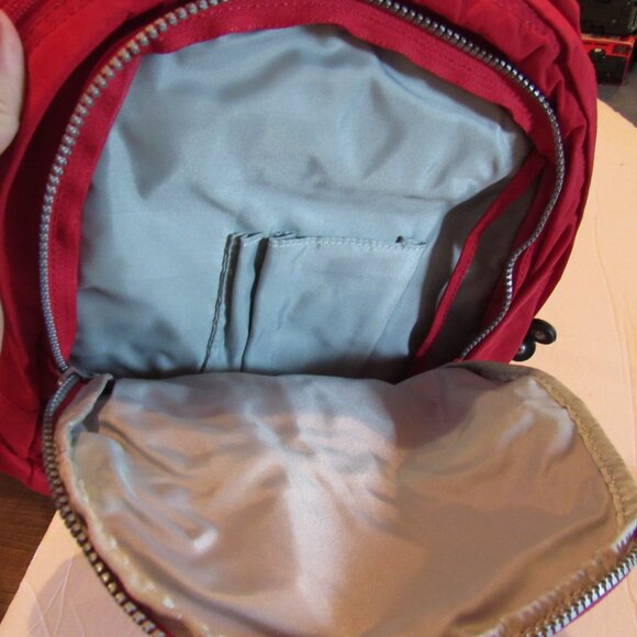Women's Kipling Medium Sized Backpack Reddish Pink EUC - Never Used - Picture 9 of 16